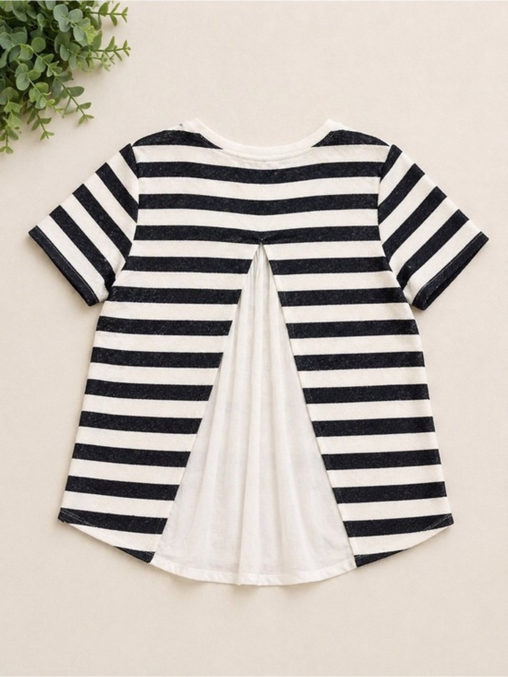 Sanctuary Nautical Stripe Top | Open Back w/ White Linen Panel | Coastal Chic
